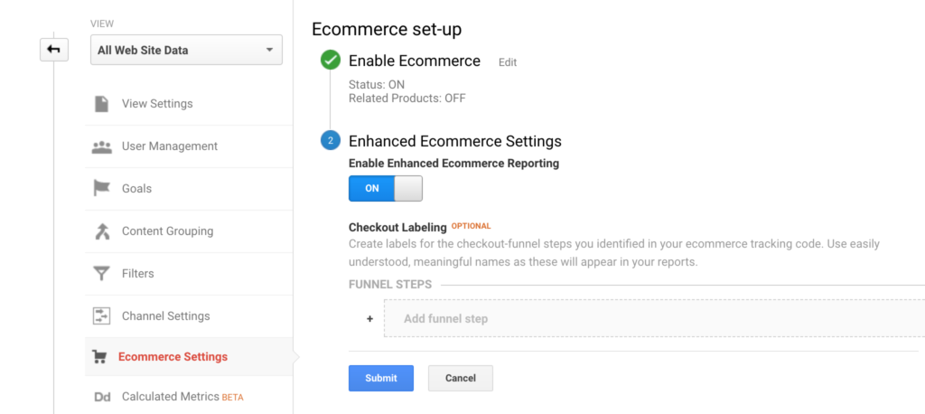 Google Analytics for Shopify