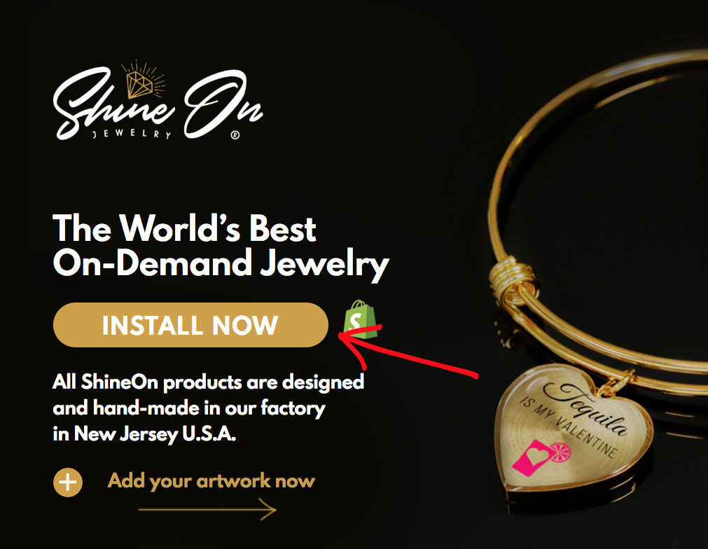 How to install ShineOn Jewelry App