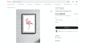 Watercolour Flamingo Print Etsy 2021 05 08 11 43 51