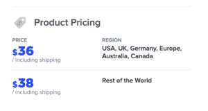 Subliminator Shipping Prices